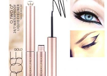 Review bút kẻ mắt O.TWO.O Rose Gold Waterproof Liquid Eyeliner: mẫu mã đẹp, đầu cọ sắc nét