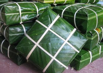 Cách gói bánh chưng bằng lá chuối cực đơn giản đón Tết về