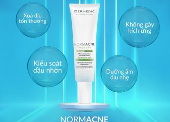 Review chi tiết kem dưỡng cấp ẩm, giảm kích ứng cho da mụn Normacne Ultra Moisturising Soothing Cream