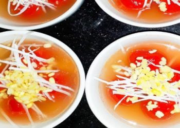Cuối tuần vào bếp với món ăn vặt ngon miệng độc đáo làm từ quả gấc thơm ngon khiến các mẹ đảm phải bất ngờ