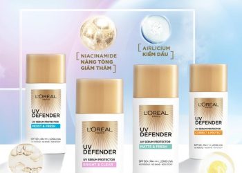 Review kem chống nắng L’Oreal UV Defender Serum Protector: 4 “tấm khiên” bảo vệ siêu hoàn hảo