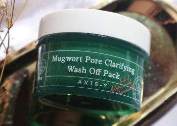 Review mặt nạ đất sét Axis-Y Mugwort Pore Clarifying Wash Off Pack: làm sạch sâu, tẩy tế bào chết nhẹ nhàng cho da