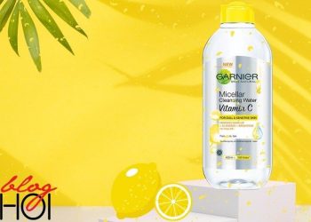 Review nước tẩy trang Garnier Micellar Cleansing Water Vitamin C: làm sạch, dưỡng sáng da
