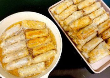 Thả vài lát củ này vào chảo, nem rán vàng rộm, giòn tan, kể cả đã rã đông vẫn thơm lừng như mới