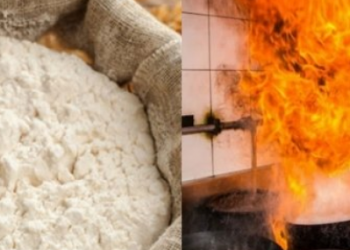 Để bột mì ở cạnh bếp gas đang cháy, cẩn thận cả nhà “nổ tung”