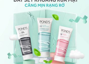 Review sữa rửa mặt Pond’s Mineral Clay Face Cleanser: bộ ba làm sạch sâu, dưỡng sáng da