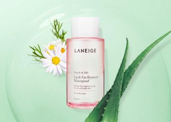 Review nước tẩy trang mắt môi Laneige Lip & Eye Remover Waterproof – tẩy sạch makeup siêu lì mà vẫn dịu nhẹ trên