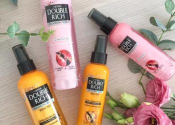 Review xịt dưỡng tóc Double Rich Balancing Water: nuôi dưỡng mái tóc óng khỏe, mượt mà