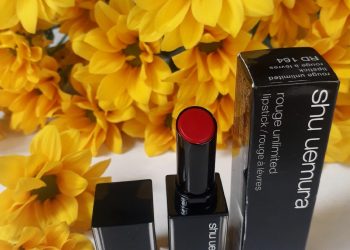 Review son Shu Uemura Rouge Unlimited Lipstick: Màu đỏ gạch nâng niu đôi môi gợi cảm mãnh liệt