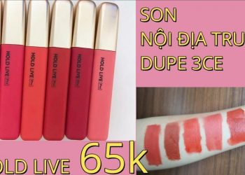 Review son Hold Live Air Soft Mist Lip Glaze: bản dupe của 3CE Cloud Lip Tint