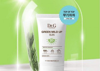 Review kem chống nắng dành cho da nhạy cảm Dr. G Green Mild Up Sun+ Spf50+ Pa++++
