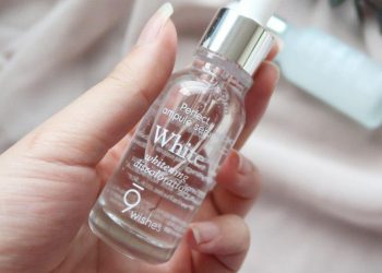 Review tinh chất dưỡng trắng da, trị thâm 9wishes Miracle White Ampule Serum
