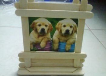 Cách làm khung ảnh handmade bằng que kem đẹp lạ
