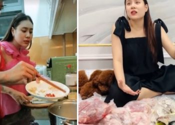 Anh trai ruột “đáng đồng tiền bát gạo” của Hồ Bích Trâm nấu món ngon cho em gái mang thai, mẹ kế còn tuyệt hơn!