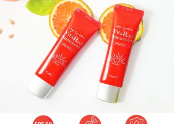 Kem chống nắng dưỡng trắng Tiam Vita Red Sunscreen SPF50+/PA+++: Kem chống nắng chân ái của bạn trong mùa hè này