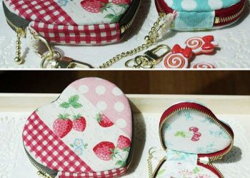 May ví cầm tay hình trái tim handmade tặng nàng cực kì sang chảnh