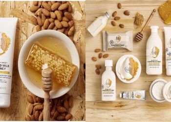 Review kem dưỡng da The Body Shop Almond Milk and Honey Soothing and Restoring Body Lotion