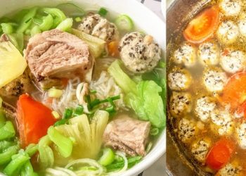 Chỉ 30 phút là xong món bún mọc dọc mùng ngon miệng và giải nhiệt, không ngứa, thơm phức, dễ làm