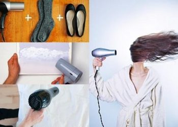 Những công dụng của máy sấy tóc mà có thể bạn chưa biết