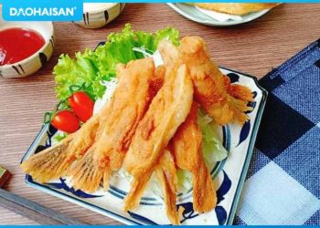 Cách làm vây cá hồi chiên nước mắm mặn mặn bao cơm cả nhà