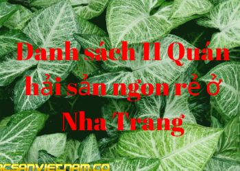 Danh sách 11 Quán hải sản ngon rẻ ở Nha Trang