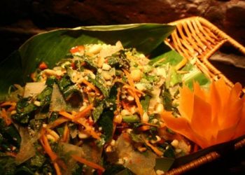 Nộm da trâu Sơn La: món ăn truyền thống của người Thái.