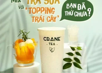 Thử trà sữa pha máy ngon nhức nách với kiểu mix topping “lạ lùng” tại Crane Tea
