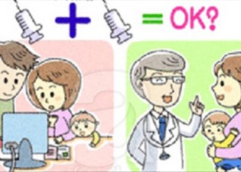 Học mẹ Nhật cách tiêm phòng cho con đề phòng tình huống xấu