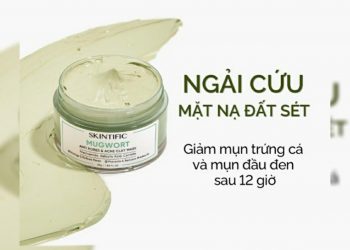 Review mặt nạ đất sét Skintific Mugwort Anti Pores