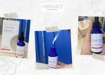 Review tinh chất giọt uống HINNAO Glutathione chống oxy hoá, làm trắng da từ bên trong