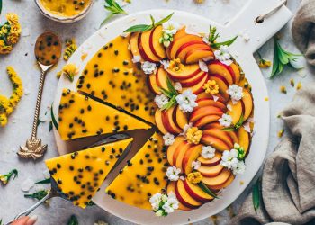 Bánh cheesecake xoài chanh dây không cần lò nướng