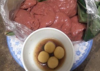 Bánh đúc đỏ Hương Sơn- Món ngon miền sơn cước