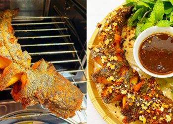 Cách làm cá lóc nướng nồi chiên không dầu da giòn tan quyện với nước sốt thơm ngon hấp dẫn