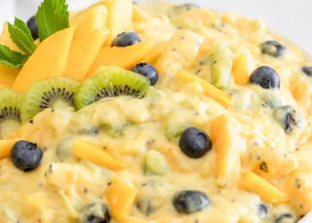 Cách làm salad pudding trái cây nhiệt đới