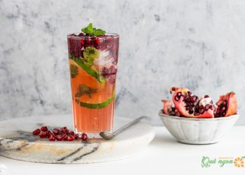 Công thức pha chế Mocktail Mojito Lựu 