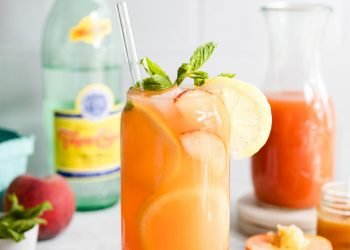 Công thức pha chế nước chanh đào Sparkling