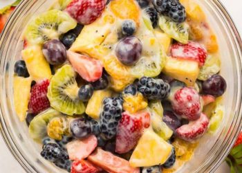Công thức salad trái cây sốt kem vani