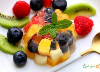 Công thức tráng miệng thạch Pudding trái cây tươi