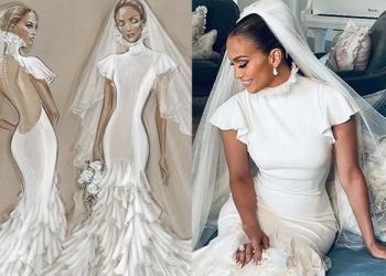 3 đầm cưới đẹp tuyệt của Jennifer Lopez