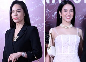 Diệp Lâm Anh, Nhật Kim Anh diện đối lập tại thảm đỏ phim “Hạnh phúc máu”