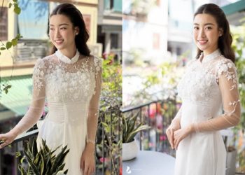 Chiếc áo dài cưới đặc biệt của hoa hậu Đỗ Mỹ Linh