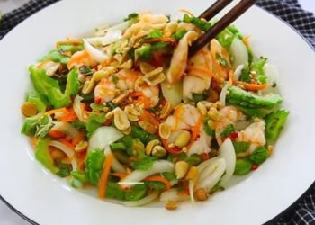 Món gỏi trộn ngon, mới lạ, thanh mát từ mướp đắng – làm ngay cho cả nhà thưởng thức