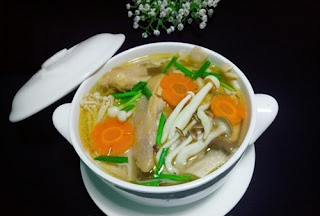 Cách nấu canh gà nấu nấm kim châm ngon thơm tại nhà