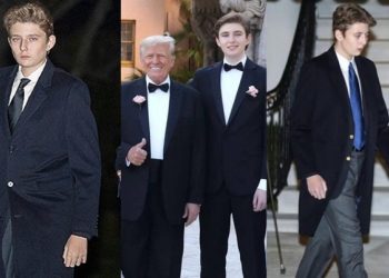 ”Cậu út” Barron Trump ngày càng phong độ, điển trai