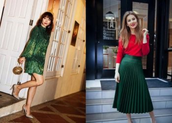 Bí kíp lên đồ màu xanh lung linh dịp Giáng sinh