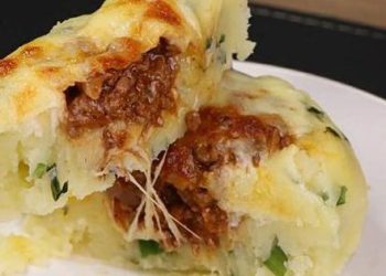 Món khoai tây nhân thịt bò làm bằng nồi chiên không dầu theo cách dễ và nhanh sau, cực ngon và đủ chất, đẹp mắt, dùng ăn sáng hoặc ăn tối đều được