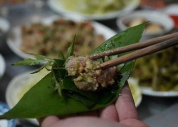 Nem cá, món ăn không thể thiếu trong dịp Tết của người Thái xứ Thanh