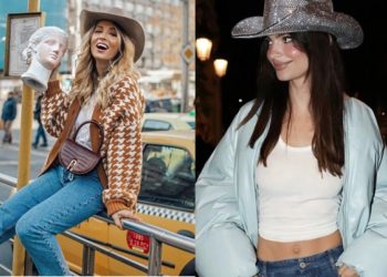 Phái đẹp Âu Mỹ khoe style phóng khoáng với chiếc mũ cao bồi