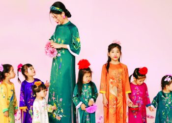 Áo dài đẹp cho mẹ và bé