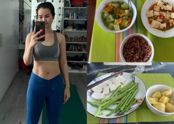 Võ Hạ Trâm ăn khoai lang, đậu phụ để siết dáng sau sinh